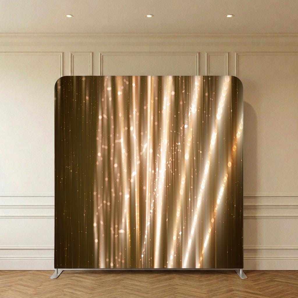 Photo backdrop 244x244 cm, pink and gold confetti, Image 4 of 10