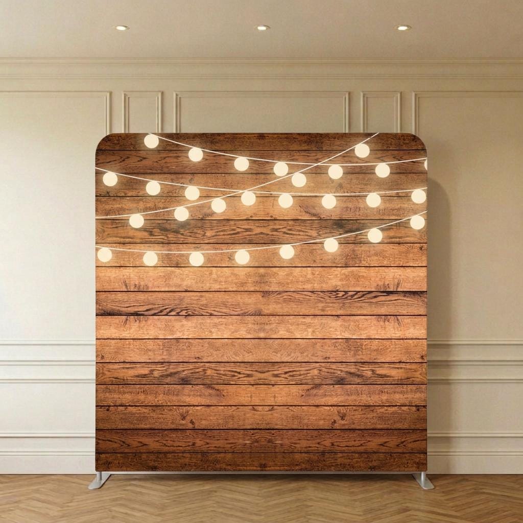Photo backdrop 244x244 cm, rustic and floral, Image 3 of 9