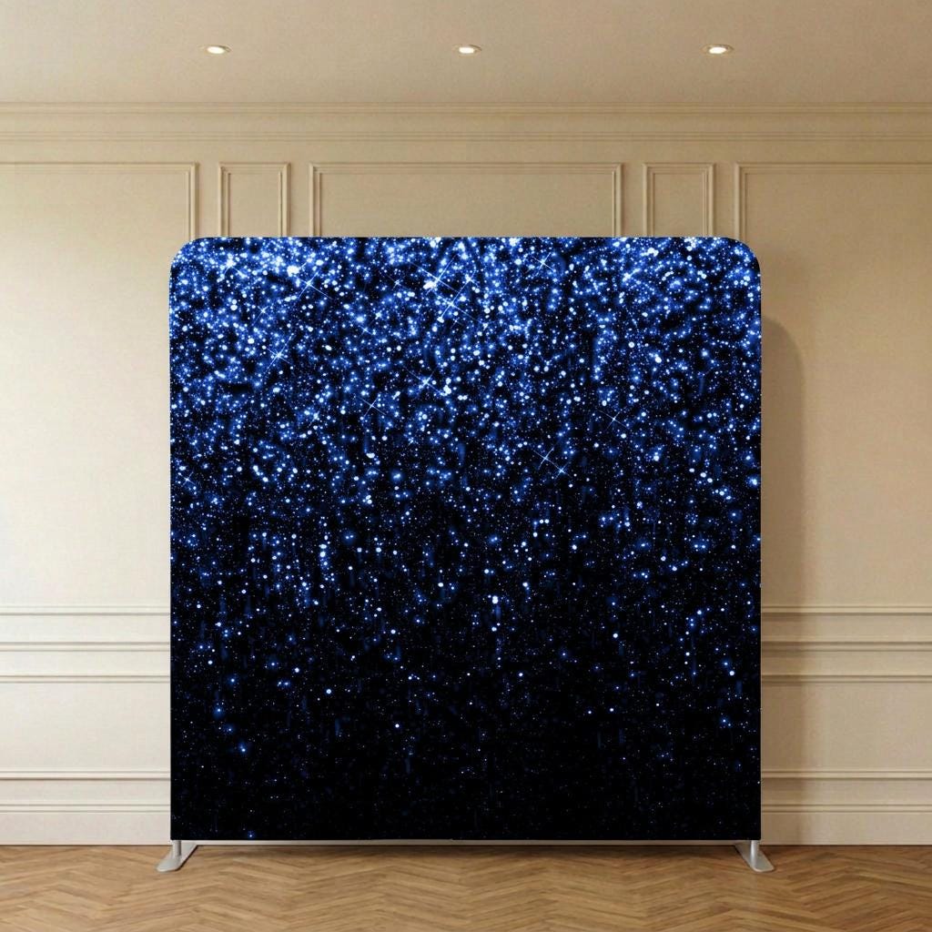 Photo backdrop 244x244 cm, silver glitter, Image 5 of 9