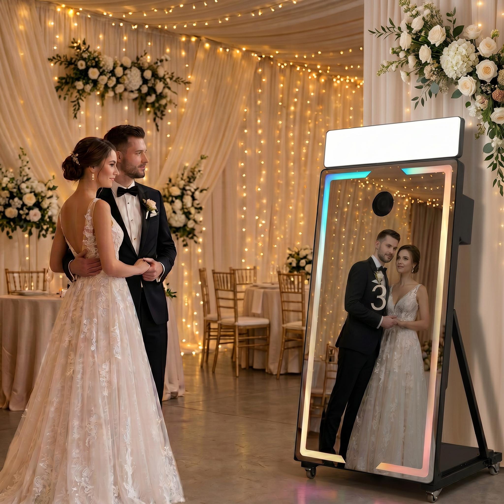 Magic Mirror photo booth, 40 or 65 inch, with touchscreen, Image 2 of 8