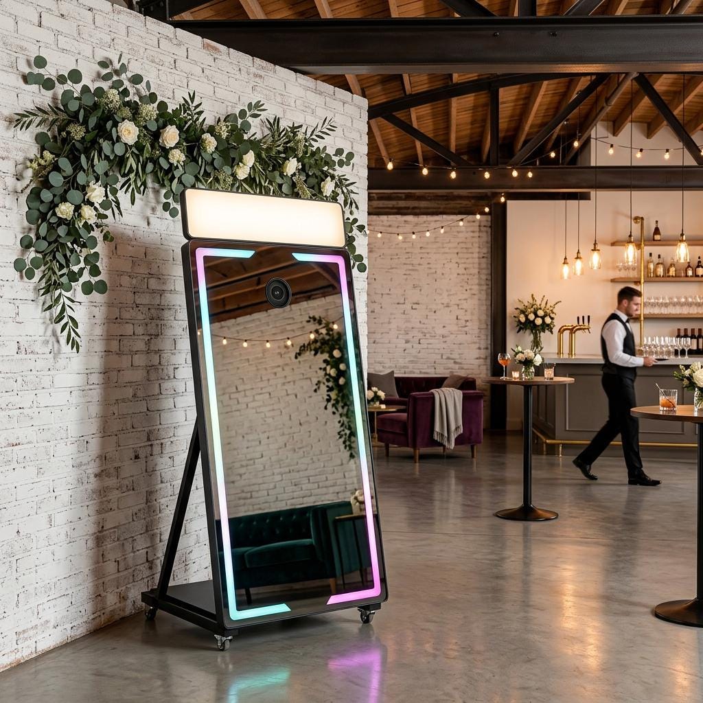 Magic Mirror photo booth, 40 or 65 inch, with touchscreen, Image 3 of 8