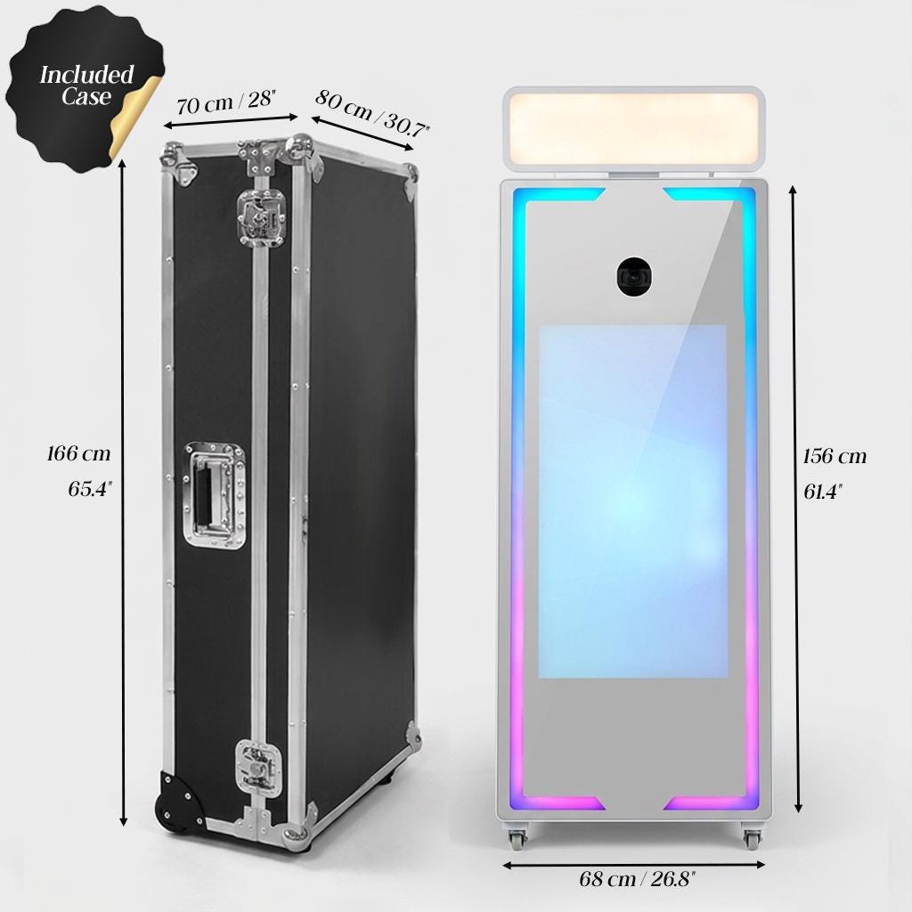 Magic Mirror photo booth, 40 or 65 inch, with touchscreen, Image 8 of 8
