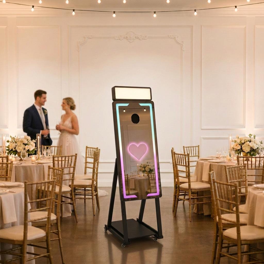 Magic Mirror photo booth, 40 or 65 inch, with touchscreen, Image 4 of 8
