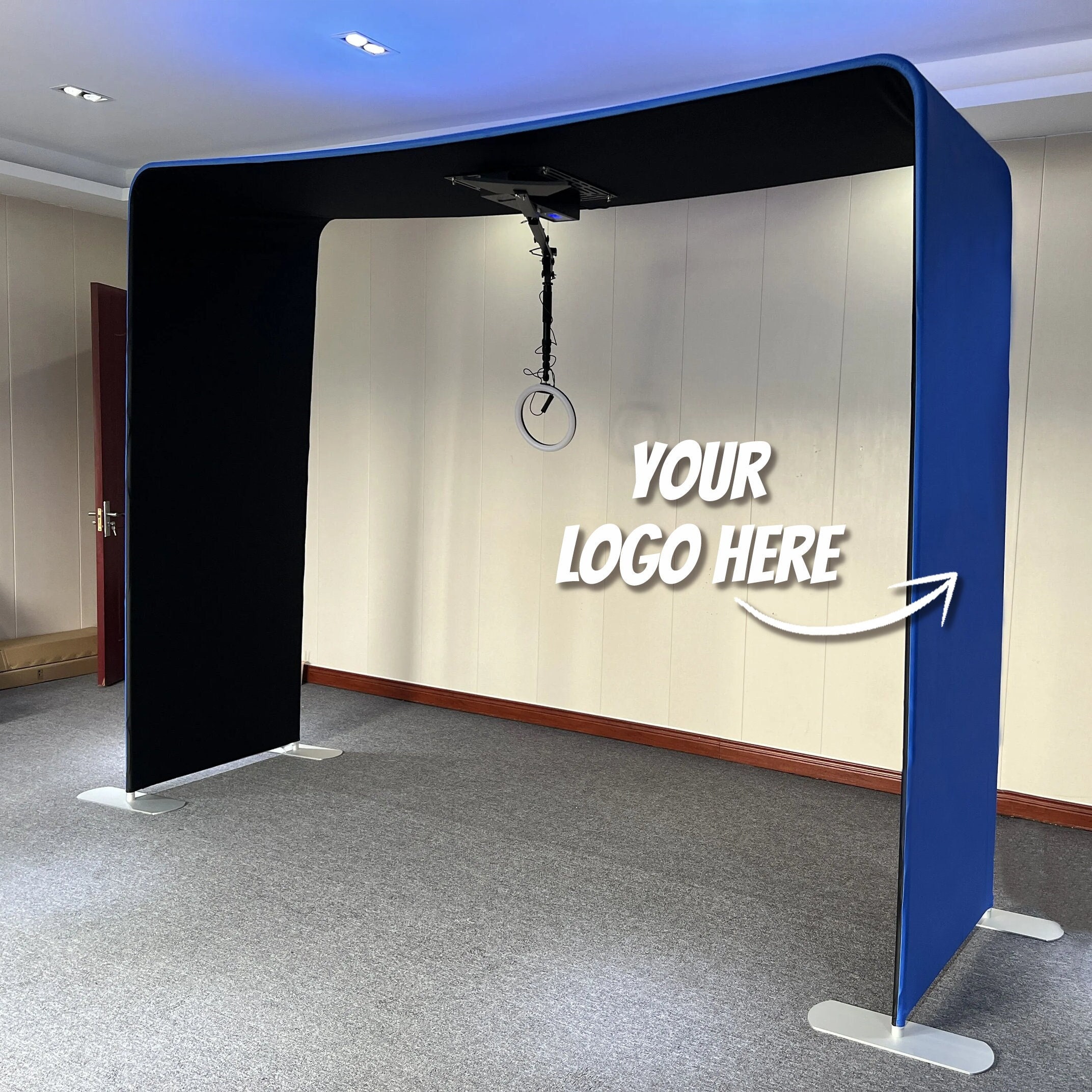 Overhead 360 photo booth with a spinning arm above, Image 3 of 9